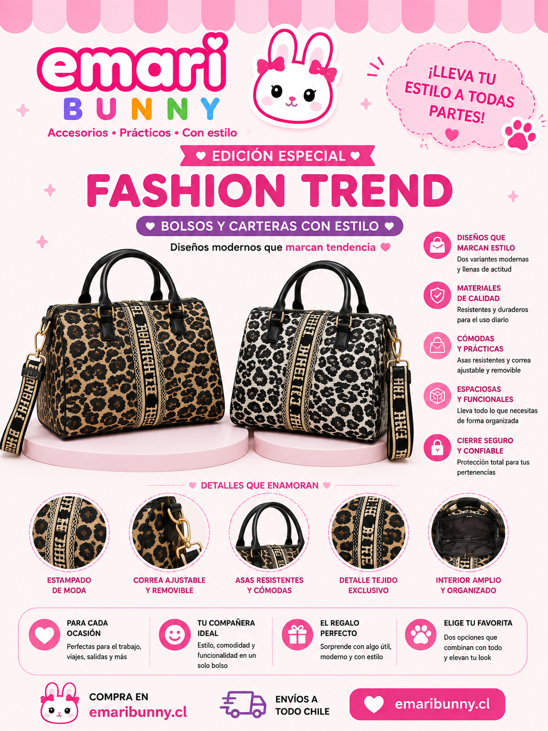 Bolso Animal Print Fashion Trend 🐆