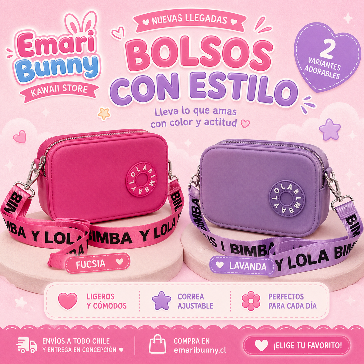 Bolso Bandolera para Mujer con Correa Ancha Ajustable