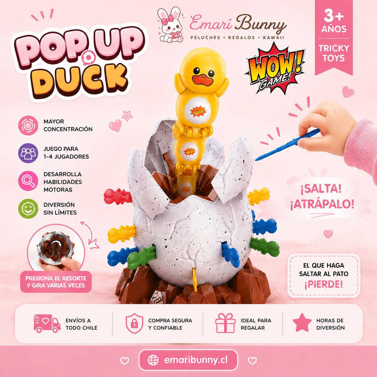 Juego Pop Up Duck – Atrapa el Patito Saltarín