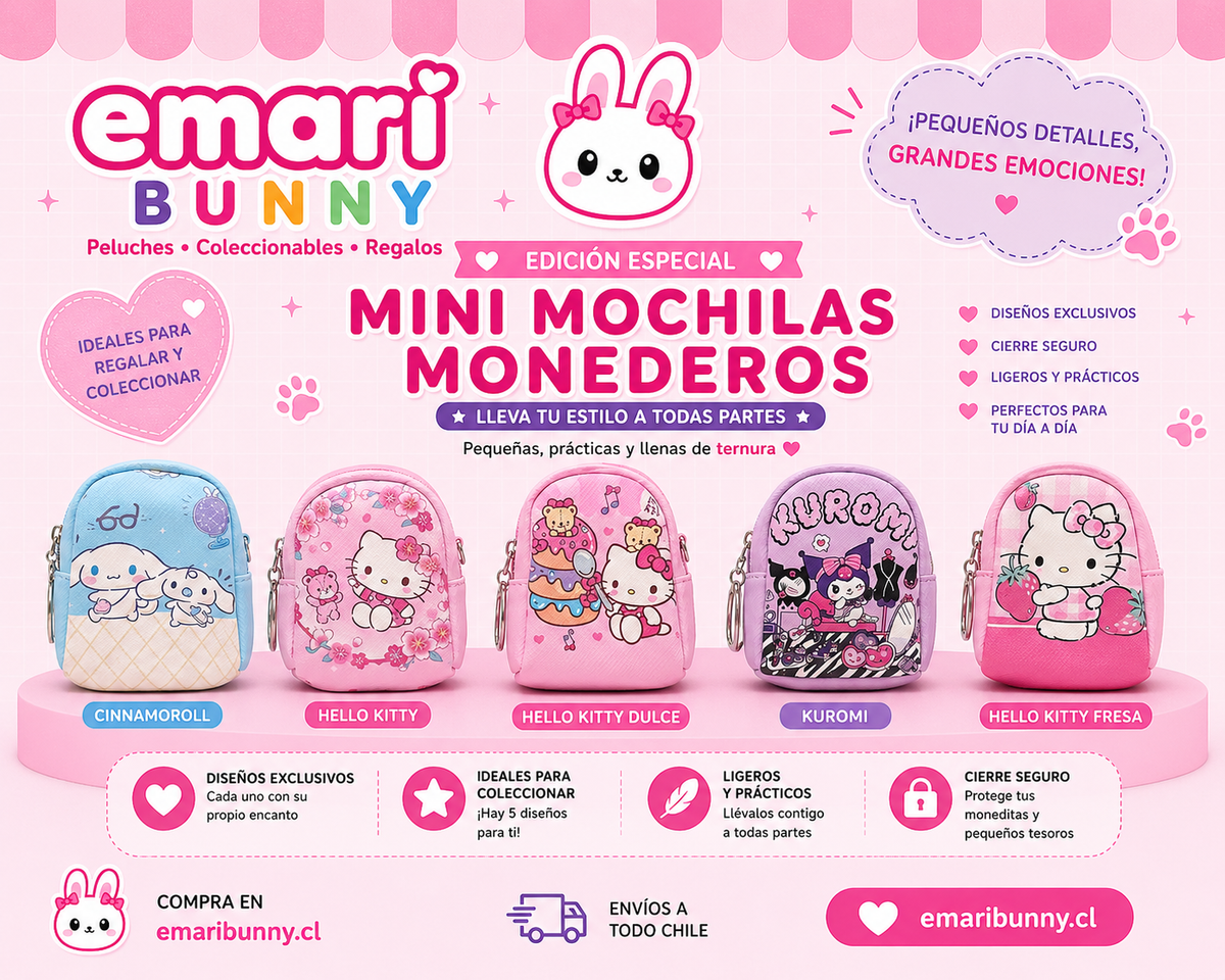 🎀 ¡NUEVAS MINI MOCHILAS MONEDERO! 🎀