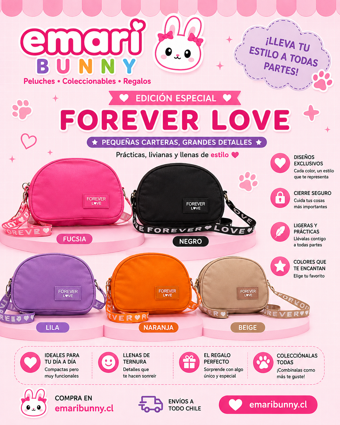 Cartera Pequeña Forever Love
