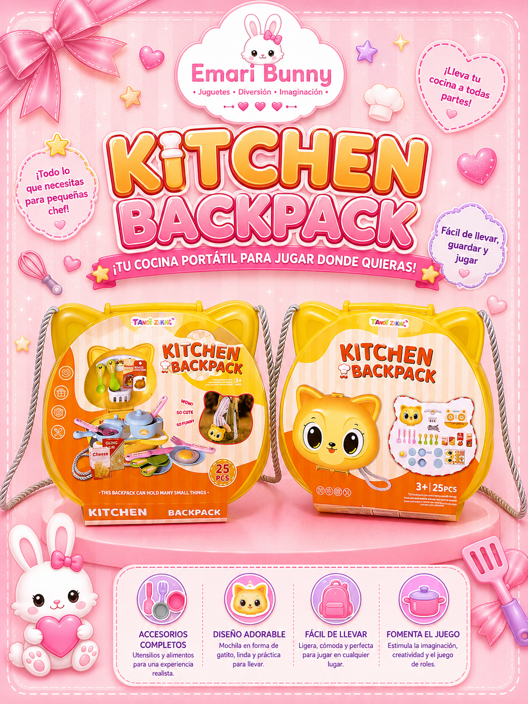 Kitchen Backpack – Mochila de Cocina Infantil