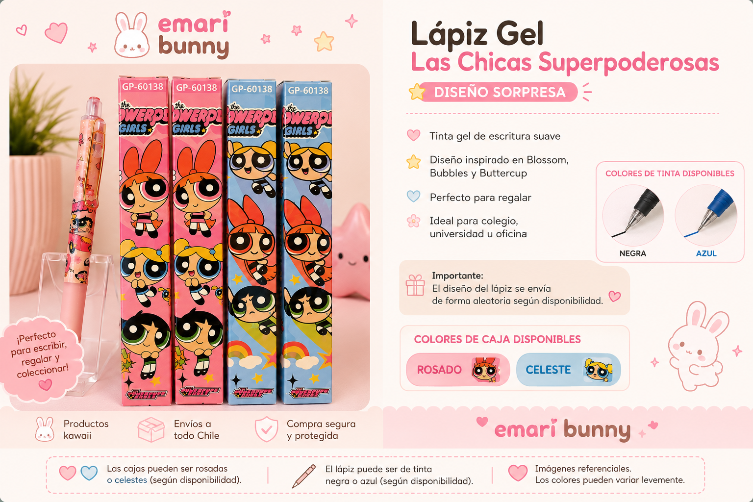 Lápiz Gel Las Chicas Superpoderosas