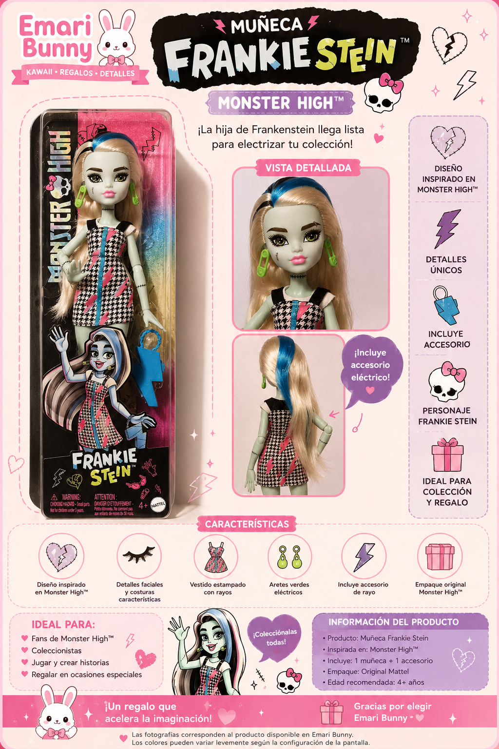 Muñeca Frankie Stein – Monster High