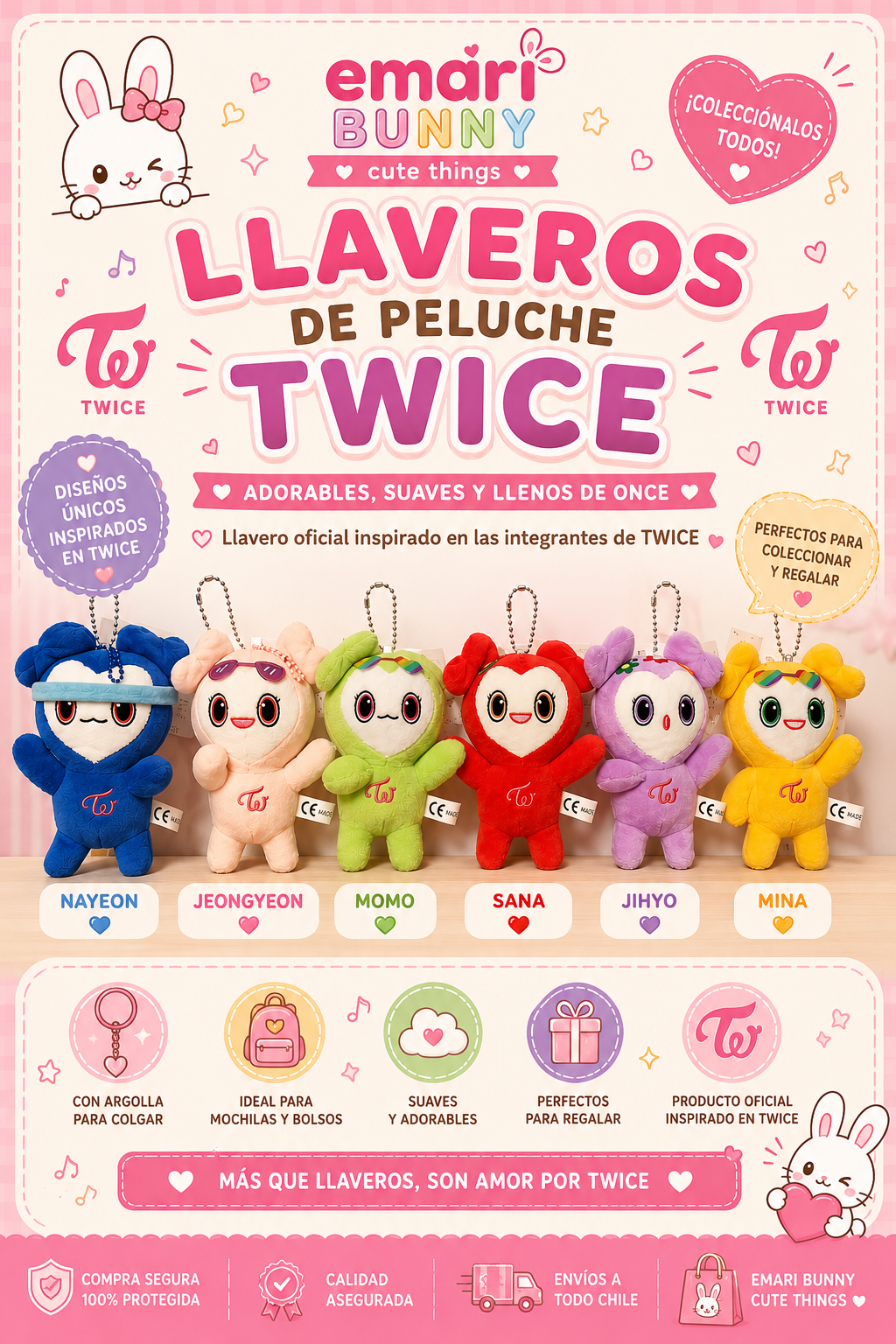 Llavero de Peluche TWICE