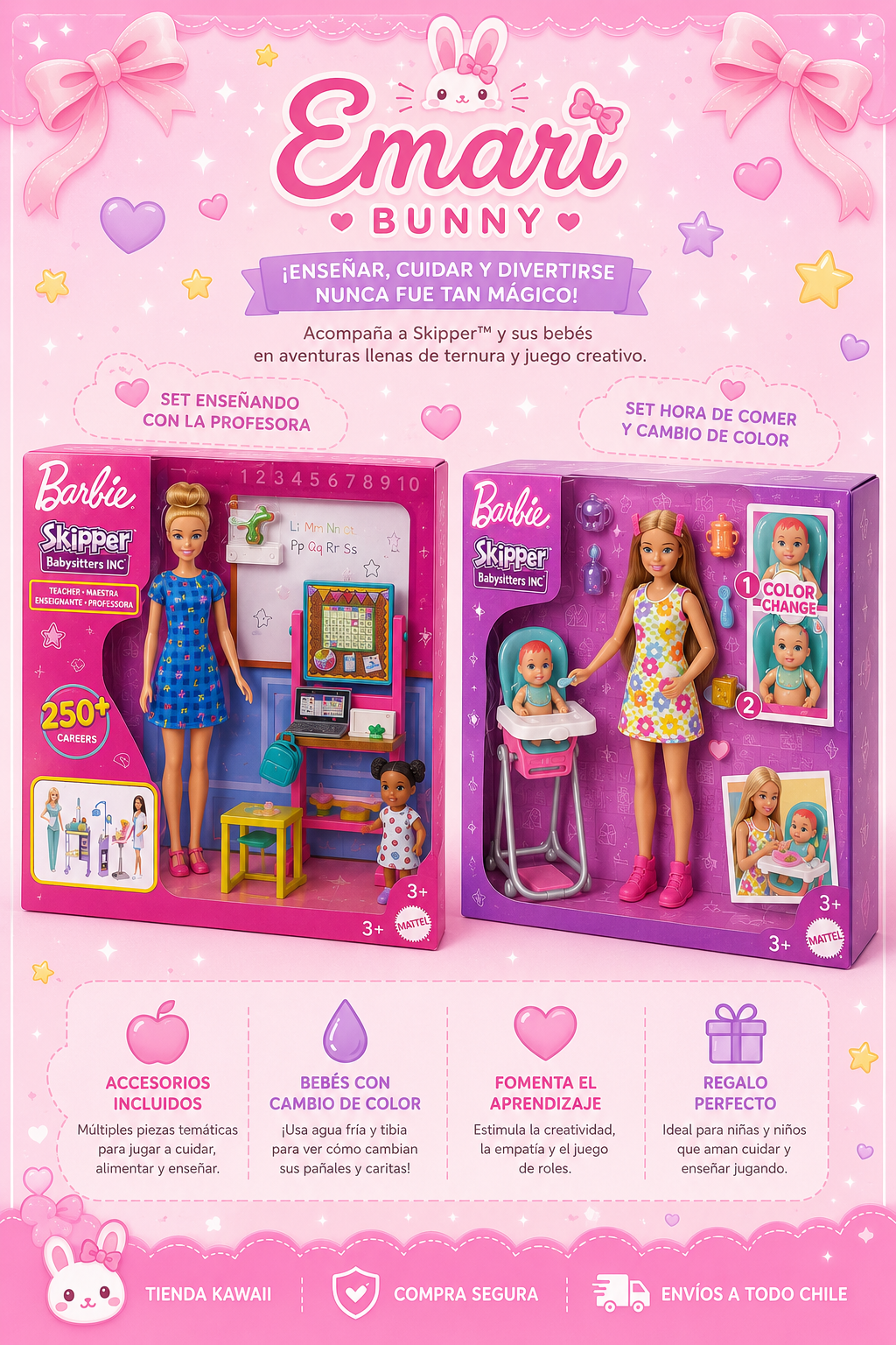 💖 Barbie Profesiones & Skipper Babysitters 💖