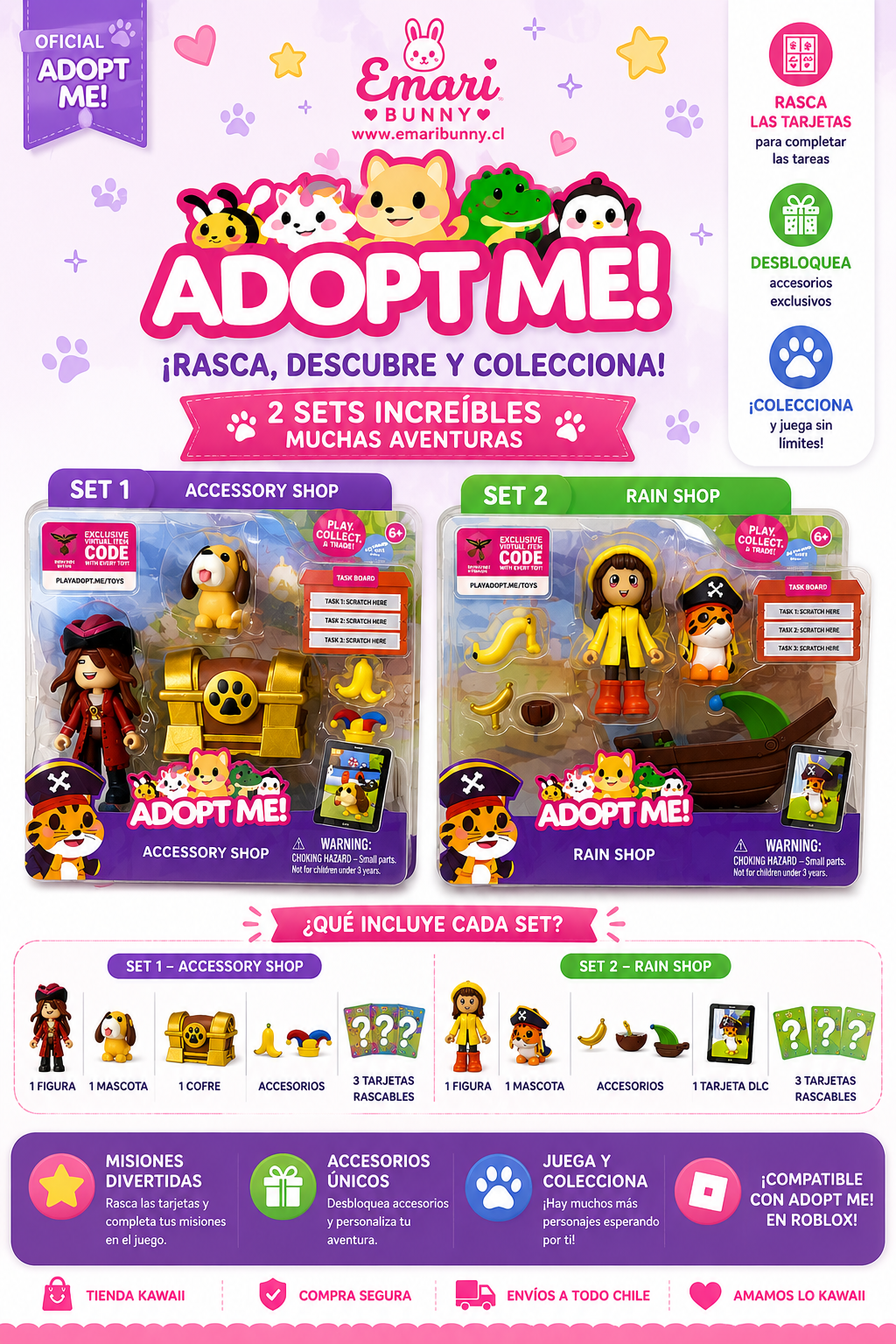 Adopt Me! Mini Set Coleccionable con Código DLC