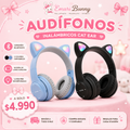 Audífonos Inalámbricos Cat con Luces RGB