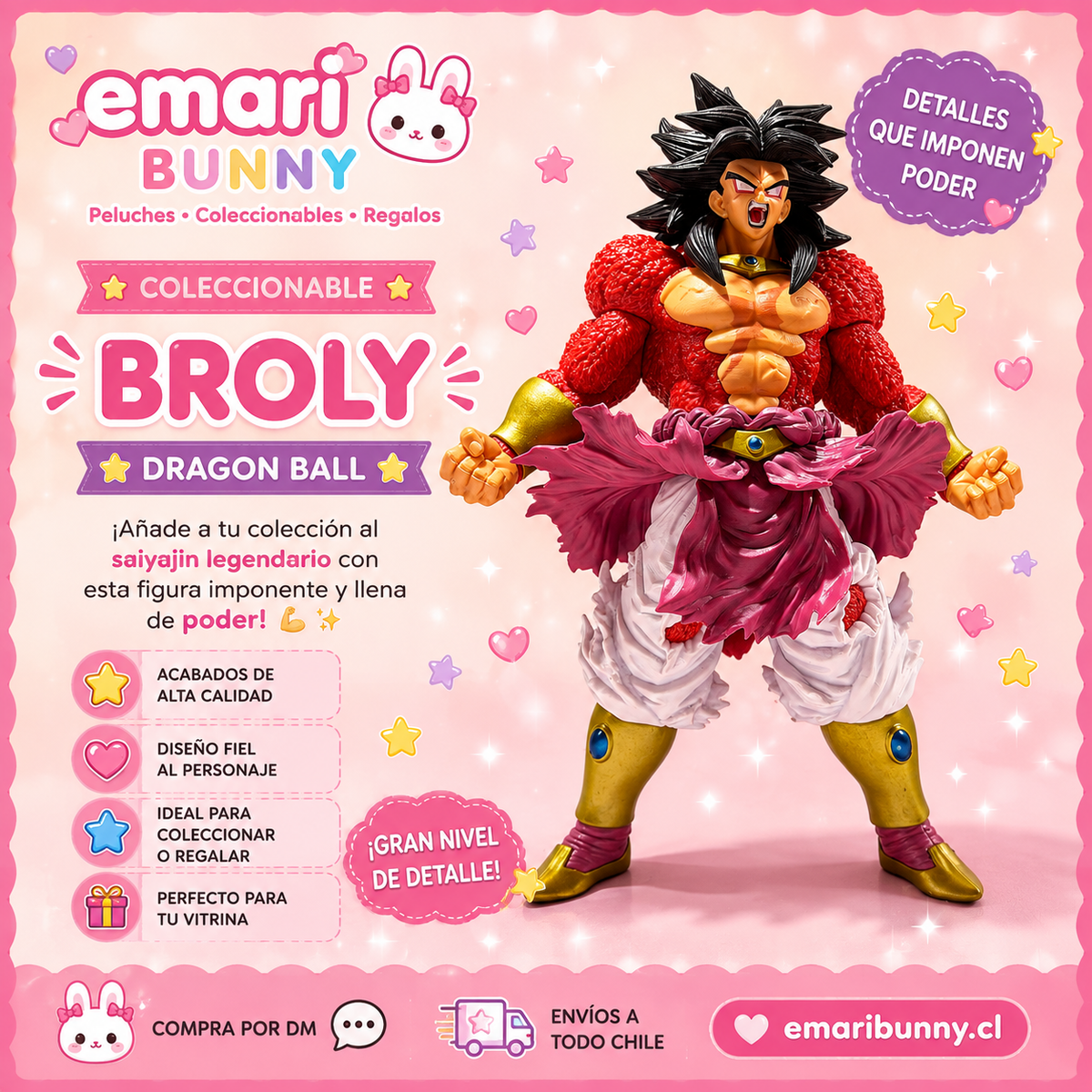 Figura Coleccionable Broly – Inspirada en Dragon Ball