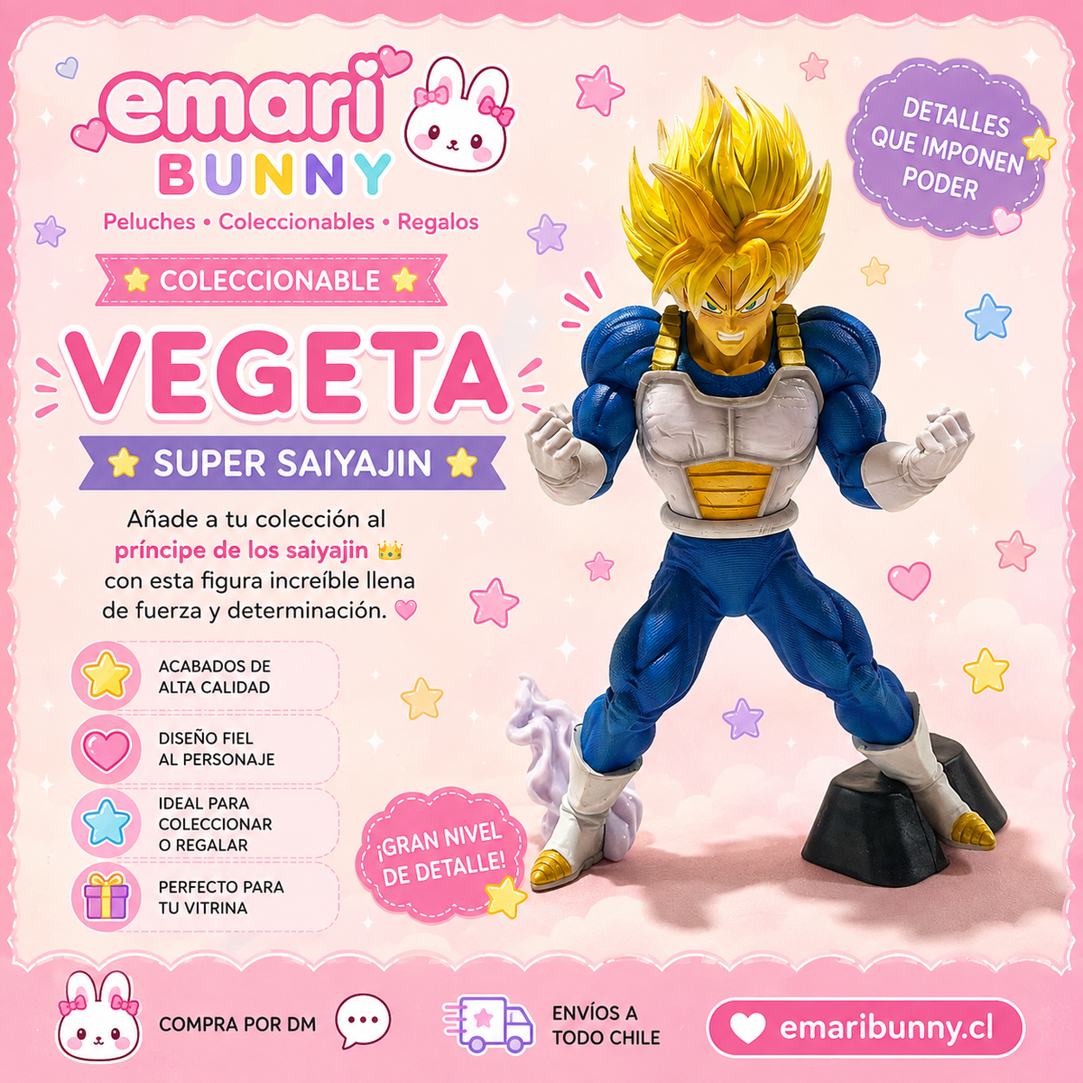 Figura Coleccionable Vegeta Super Saiyajin – Inspirada en Dragon Ball