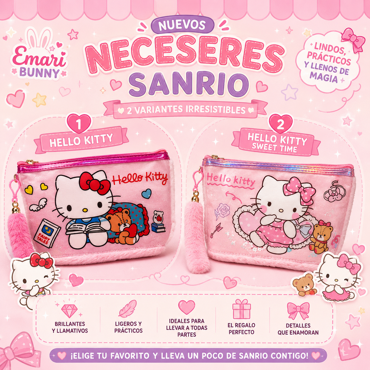 Neceser Hello Kitty – 2 Diseños
